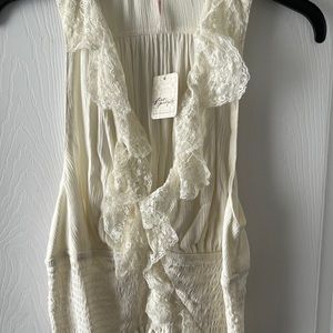 Free people summer top with lace